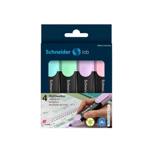 Набір маркерів Schneider JOB текстових 150, 4 пастельні кольори в блістері (S115098) зображення 1