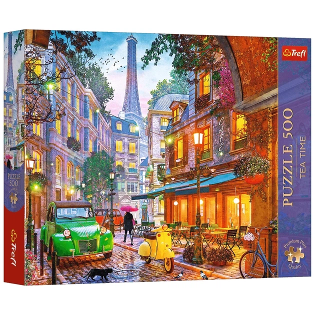 Пазл Trefl Premium Plus Tea Time: Кафе на углу в Париже 500 элементов (5900511376142) - изображение 1