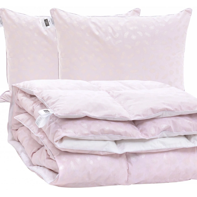 Ковдра MirSon Набір №2151 Bio-Pink Зима 50% пух 172х205 + подушки (2200003024883) - зображення 1