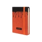 Книга записная Optima А6 HONEY твердая обложка текстиль, резинка, кремовый блок, линия (O27192-03) - уменьшенное изображение 1