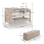 Детский манеж Kinderkraft с пеленатором Leody Up Beige (5902533930128) - уменьшенное изображение 7