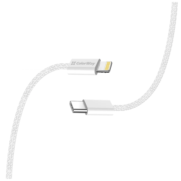 Дата кабель USB-C to Lightning 2.0m PD 27W braided gray ColorWay (CW-CBPDCL068-GR) - picture 8