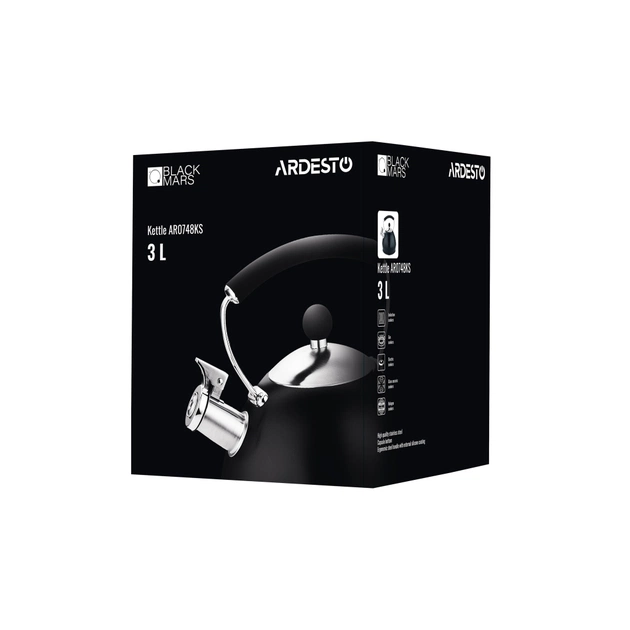 Чайник Ardesto Black Mars 3 л (AR0748KS) - picture 6