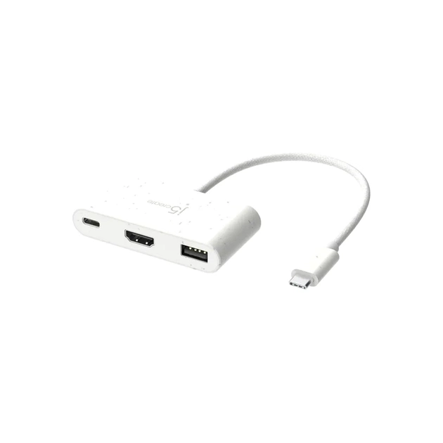 Концентратор J5create USB-C 3-in-1 1xHDMI + 1xUSB 3.2 + 1xUSB-C PD100W black (JCA379EW-N) - изображение 1