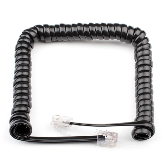 Кабель телефонний Atcom телефонный спиральный 2м RJ9 (17373) - picture 1