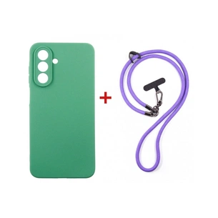 Чохол до мобільного телефона Dengos Case + Cross-body Strap Samsung Galaxy A17/A26 Mint+Purple (DG-KM-CCRB-25) зображення 1