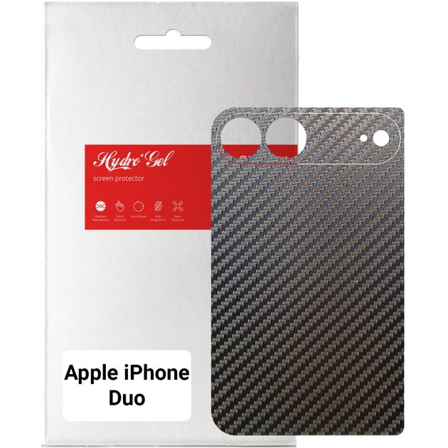 Плівка захисна Armorstandart Back Film Carbone Apple iPhone Duo (ARM94248) - зображення 1