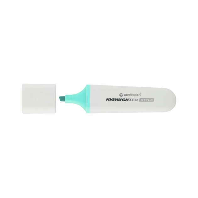 Маркер Centropen текстовый Highlighter Style 1-4,6 мм клин. пастельный голубой (6252/58) - изображение 1