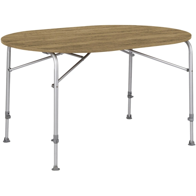 Туристический стол Bo-Camp Feather Овальний 130 x 90 cm Коричневий (1404466) - изображение 1