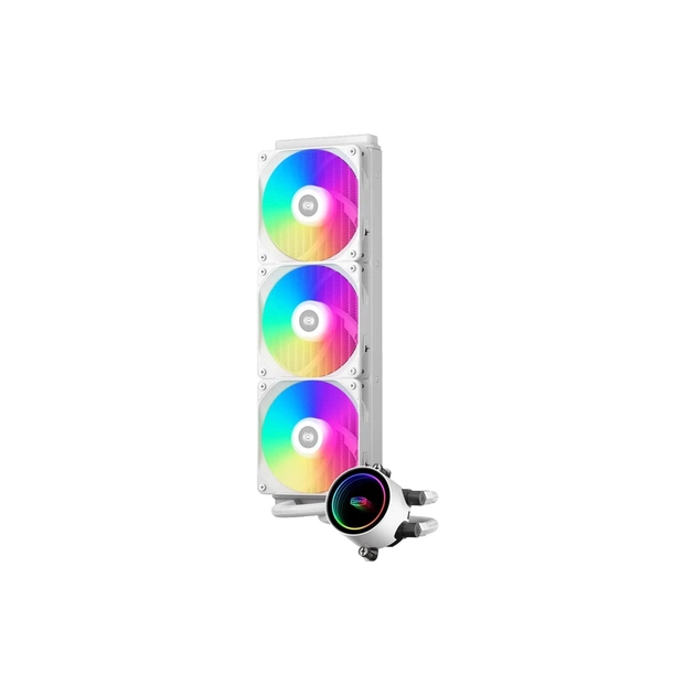 Система рідинного охолодження PcCooler DA360 ARGB WH - зображення 1