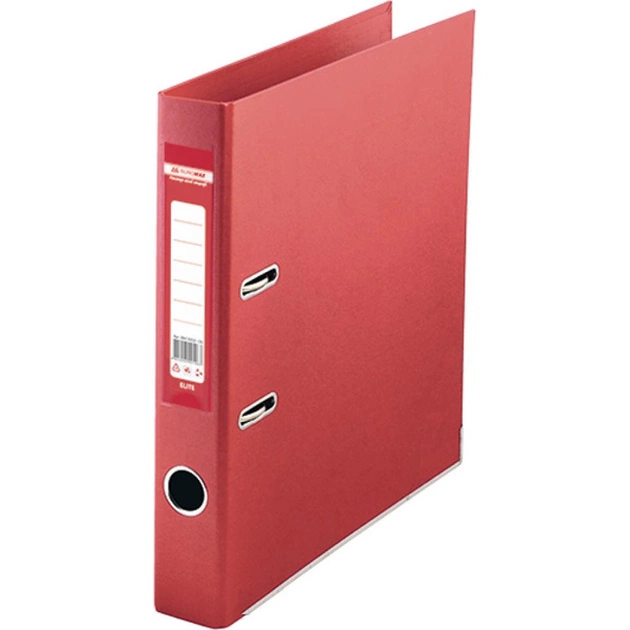 Папка - регистратор Buromax А4 double sided, 50мм, PP, red, built-up (BM.3002-05c) - изображение 1