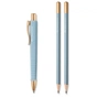 Ручка шариковая Faber-Castell набор шариковая ручка + 2 карандаша Writing Set POLY BALL Urban, цвет голубой (32574) - уменьшенное изображение 2