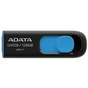 USB флеш накопичувач ADATA 128GB UV128 Black/Blue USB 3.1 (AUV128-128G-RBE) - зменшене зображення 1