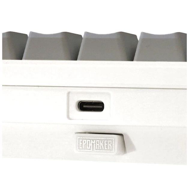 Клавіатура Epomaker Shadow-X 70 Wisteria Linear Switch Hot-Swap LCD Screen RGB Wireless/Bluetooth/USB UA White (SHX-W-WL) - picture 4