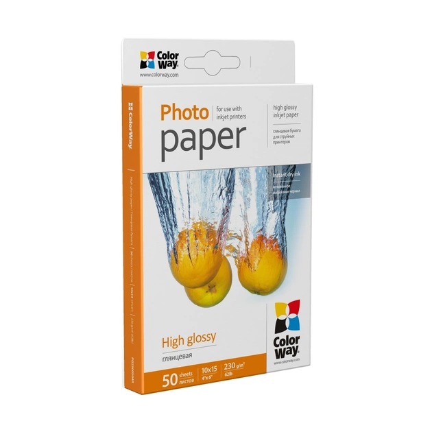 Фотопапір ColorWay 10x15 230г glossy, 50с (PG2300504R) - picture 2