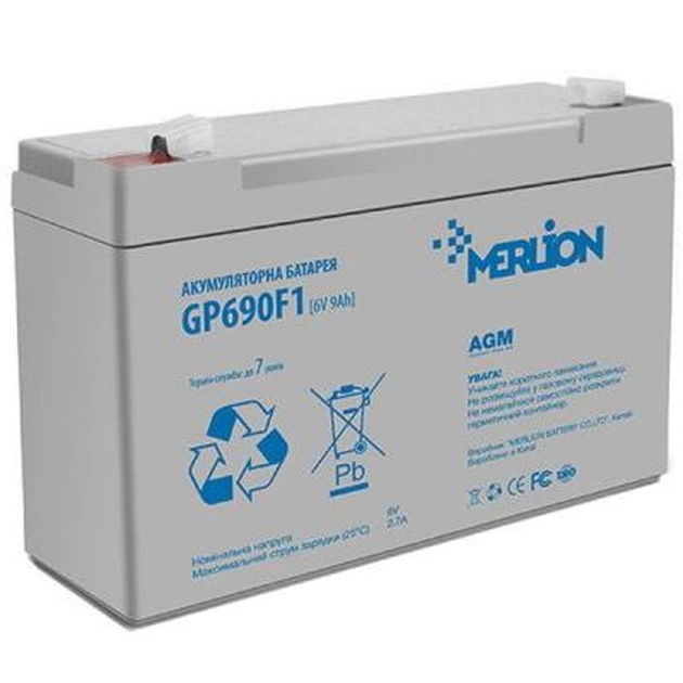 Батарея к ИБП Merlion 6V-9Ah (GP690F1) - изображение 1
