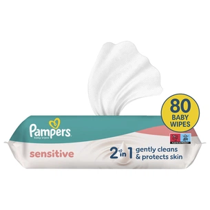 Дитячі вологі серветки Pampers Sens 80 шт (8001841041421) зображення 1