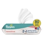 Дитячі вологі серветки Pampers Sens 80 шт (8001841041421) - зменшене зображення 1
