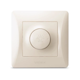 Світлорегулятор Videx BINERA 600Вт кремовий (VF-BNDM600-CR) зображення 1