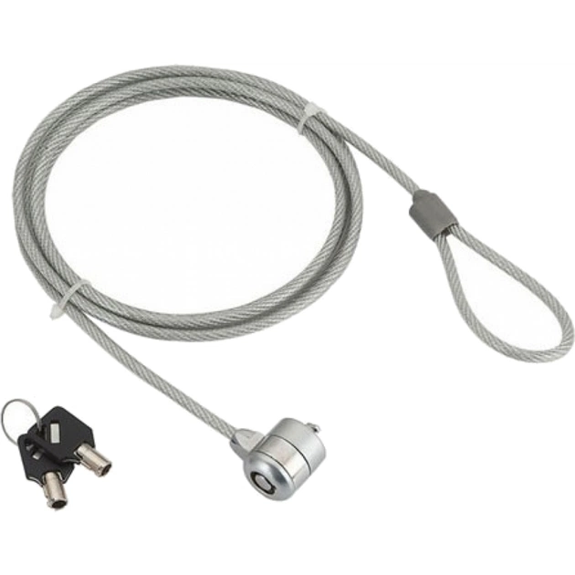 Тросик с замком для ноутбука Gembird с замком и 2 ключа (LK-K-01) - изображение 1