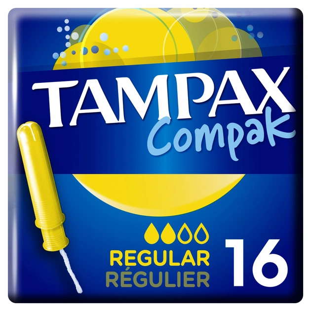 Тампони Tampax Compak Regular с апликатором 16 шт (4015400219507) - picture 1