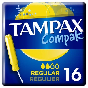 Тампони Tampax Compak Regular с апликатором 16 шт (4015400219507) изображение 1