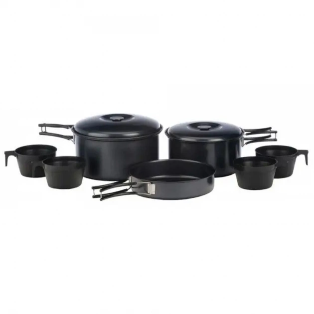 Набір туристичного посуду Vango 4 Person Non-Stick Cook Kit Black (925248) - изображение 1