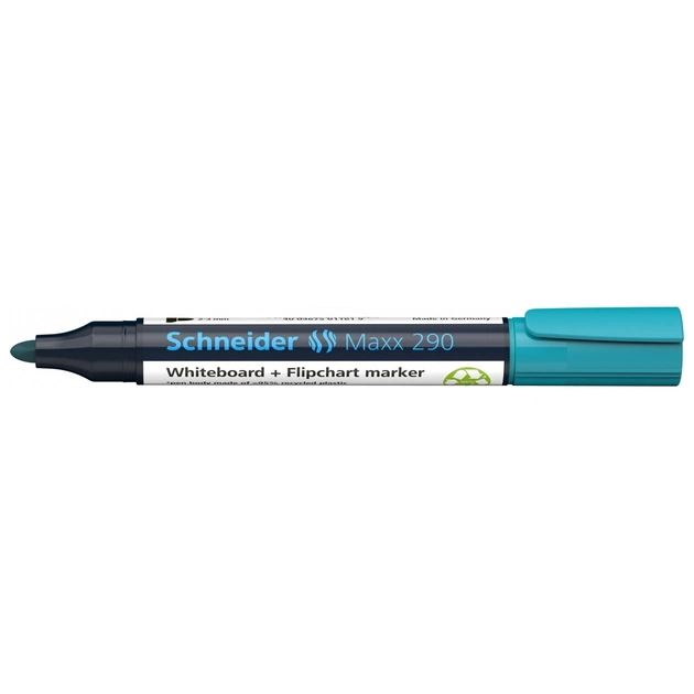Маркер Schneider MAXX для досок и флипчартов 290, бирюзовый (S129114) - изображение 1