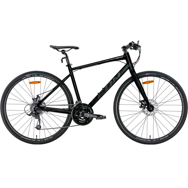 Велосипед Leon 28" HD-80 DD рама-19" 2022 Black/Grey (OPS-LN-28-020) - изображение 1