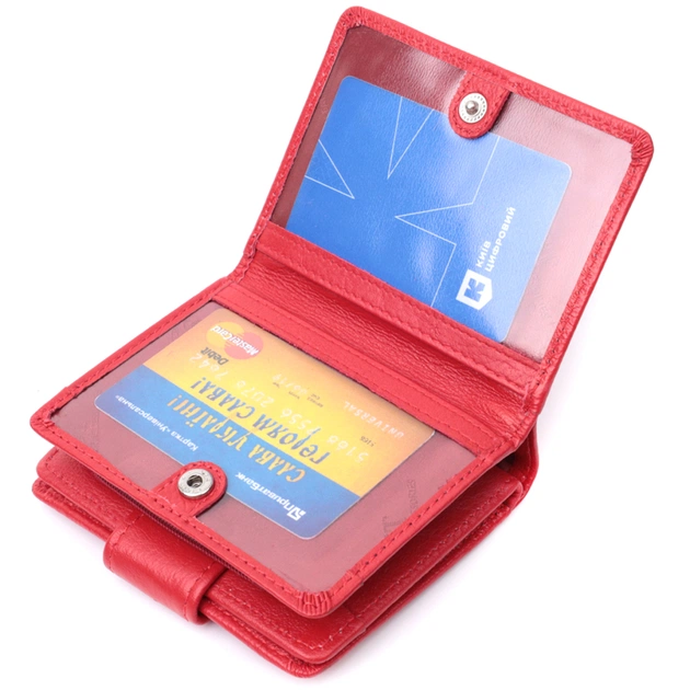 Кошелек ST Leather Из натуральной кожи Красный (22714) - изображение 8