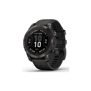 Смарт-годинник Garmin fenix 7 Pro Saph Solar, Crbn Gry DLC Ti w/ Black Band, GPS (010-02777-11) зображення 1