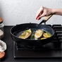 Сковорода GreenPan Eco Smartshape гриль 28 см світле дерево (CC006449-001) - зменшене зображення 4