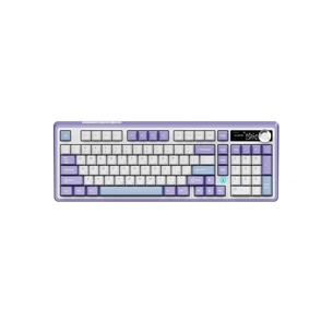 Клавіатура Ajazz AK980 Clear Sky Switch Purple RGB USB/Wireless/Bluetooth UA Purple (AK980-CS-PWB) зображення 1