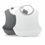 Слинявчик Twistshake Pastel Grey/ White (2шт) 4+ міс (78597) - зменшене зображення 1