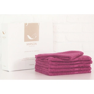 Рушник MirSon набір банних 5081 Elite SoftNess Plum 70х140 6 шт (2200003524215) зображення 1
