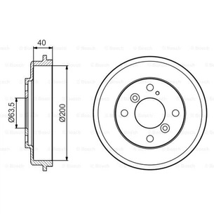 Гальмівний барабан Bosch 0 986 477 240 зображення 1