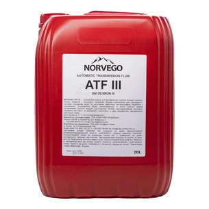 Трансмісійна олива NORVEGO ATF III 20л зображення 1