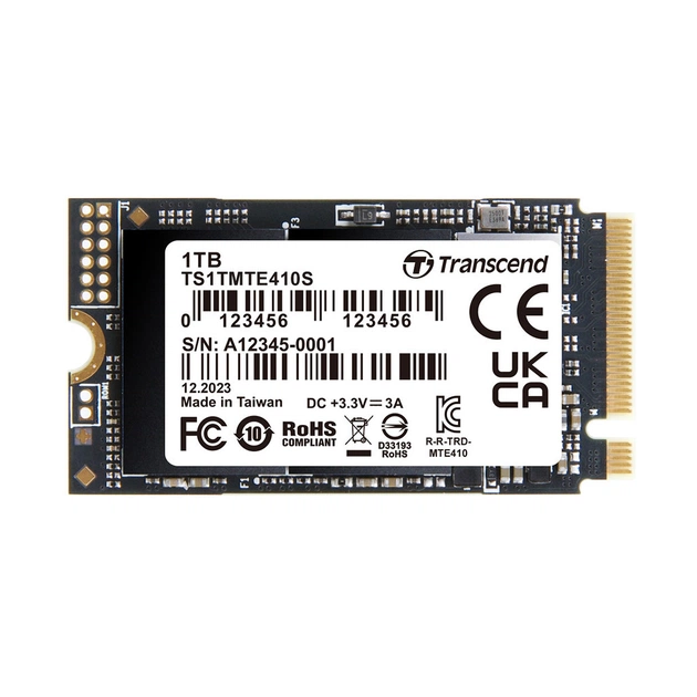 Накопитель SSD M.2 2242 1TB Transcend (TS1TMTE410S) - изображение 1