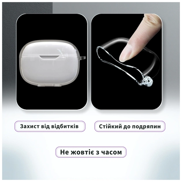 Чохол для навушників BeCover для JBL Wave Beam 2 Transparent (714823) - picture 5