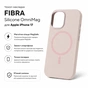 Чохол до мобільного телефона BeCover FIBRA Silicone OmniMag Apple iPhone 17 Light Pink (716201) - зменшене зображення 3