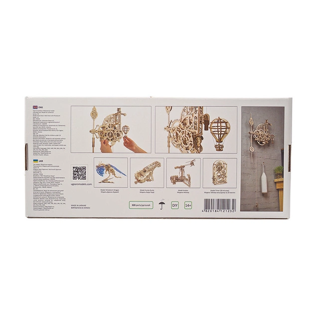 Конструктор Ugears Аеро Годинник настінний із маятником (70154) - picture 12