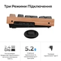 Клавіатура Keychron K2HE Gateron Double-Rail Magnetic Nebula Hot-swap QMK Wireless/Bluetooth/USB-А UA Wood/Black (K2H-F1-UA) - зменшене зображення 10