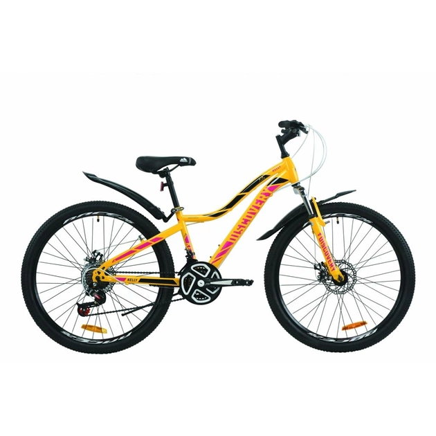 Велосипед Discovery 26" KELLY AM DD рама-13,5" St 2020 жовто-бузковий з чорним (OPS-DIS-26-250) - зображення 1