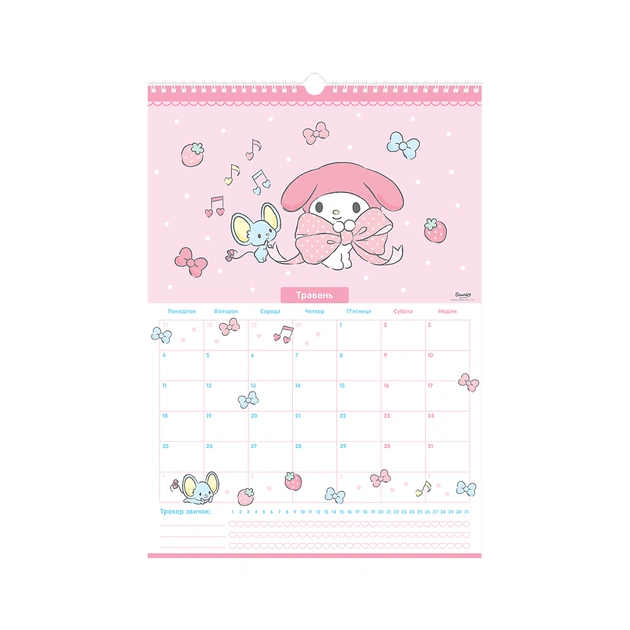 Календарь Kite планер настенный Hello Kitty 2026 год (HK26-440) - изображение 6