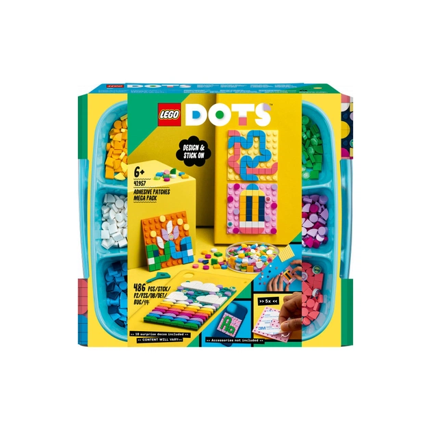 Конструктор LEGO DOTS Мегапак наклейок 486 деталей (41957) - изображение 1