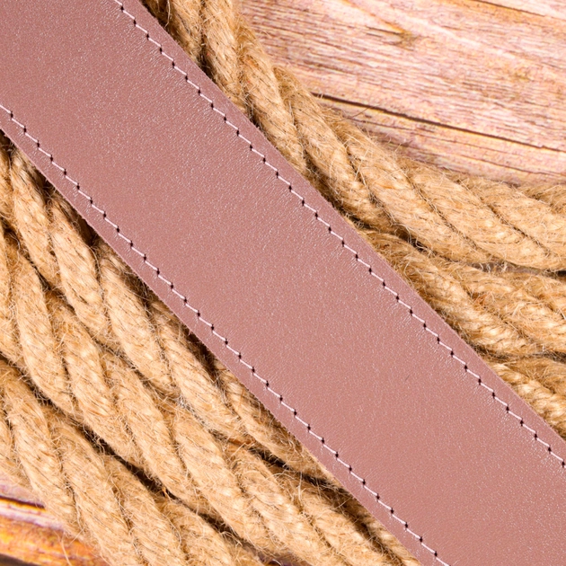 Ремінь Grande Pelle Жіночий з натуральної шкіри Рожевий (21459) - зображення 9