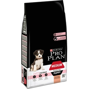 Сухий корм для собак Purina Pro Plan Dog Medium Puppy з лососем і рисом 12 кг (7613035120389) зображення 1