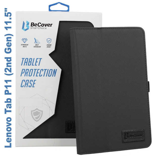 Чохол до планшета BeCover Slimbook Lenovo Tab P11 (2nd Gen) (TB-350FU/TB-350XU) 11.5" Black (710118) - изображение 1