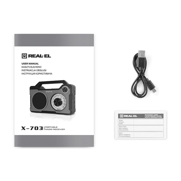 Портативний радіоприймач REAL-EL X-703 (EL121800002) - picture 9