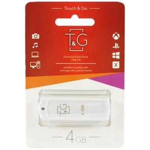 USB флеш накопичувач T&G 4GB 011 Classic Series White USB 2.0 (TG011-4GBWH) зображення 1